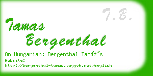 tamas bergenthal business card